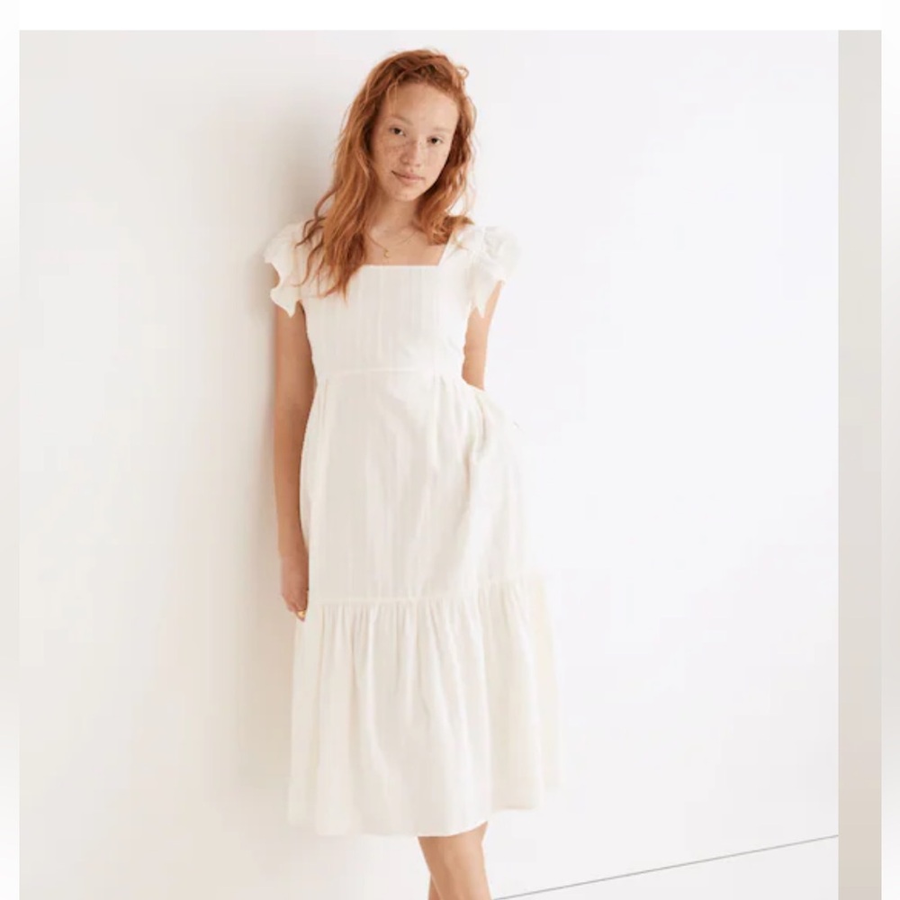 Madewell Ruffle Strip Dress